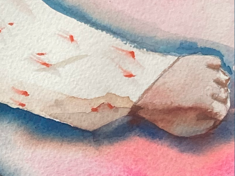 Aquarelle de Thomas Favier : Pas de danse…